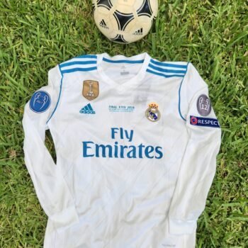 Real Madrid Home Retro 17/18 Long Sleeves