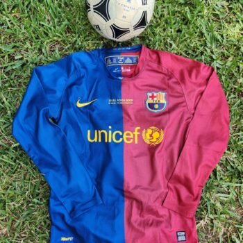 Barcelona Home Retro 08/09 Long Sleeves