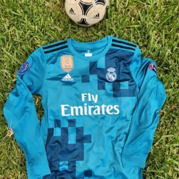 Real Madrid 3Rd Kit 17/18 Retro  Long Slevees