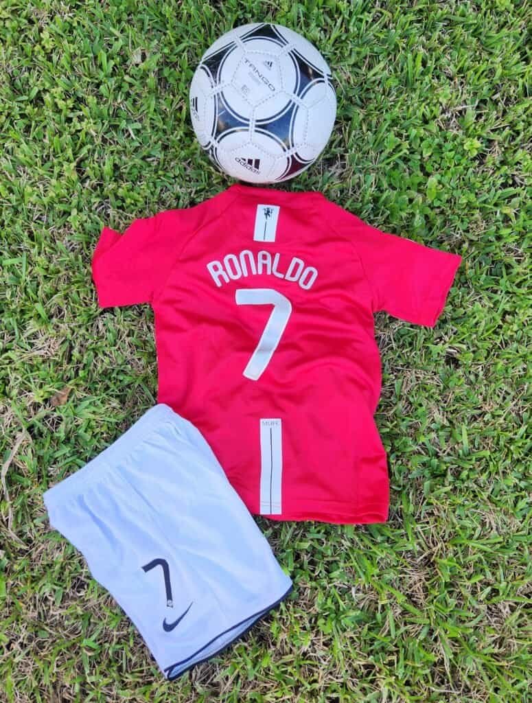 Kids Manchester United Home Retro 08/09