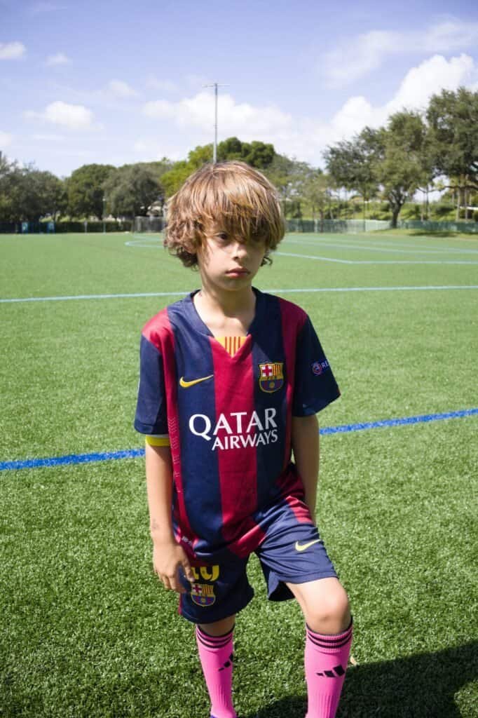 Kids Barcelona Home Retro 14/15