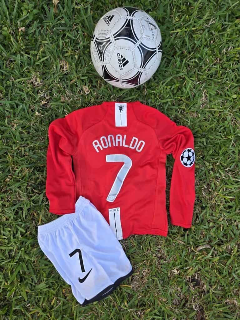 Kids Manchester United Home Retro 08/09 Long Sleeves