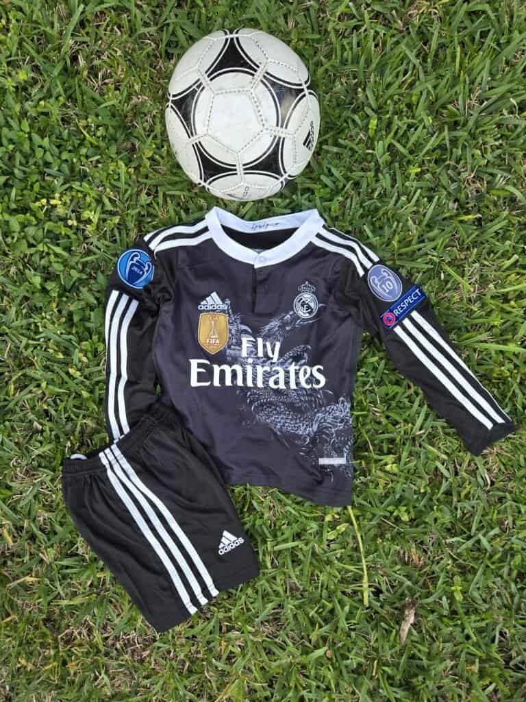 Kids Real Madrid 3rd Kit Retro 14/15 Long Sleeves