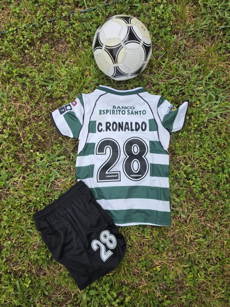 Kids Sporting Lisboa Home Retro 02'