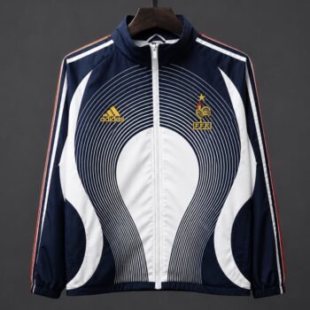 Retro 2006 France Navy Blue Windbreaker Jacket