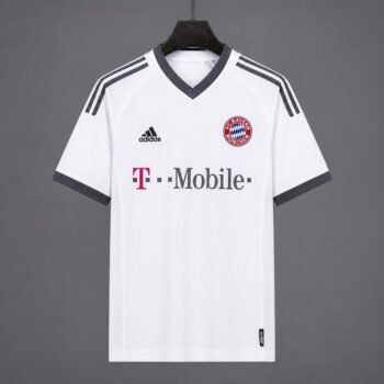 Retro 02/04 Bayern Munchen Away White Jersey