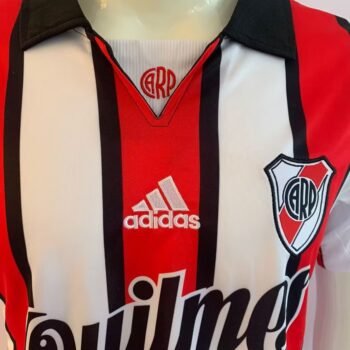 Retro 99/00 River Plate Third Red/White Stripes Jersey