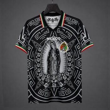 2026 Mexico Special Edition Black with Virgin of Guadalupe and Aztec Pattern Jersey