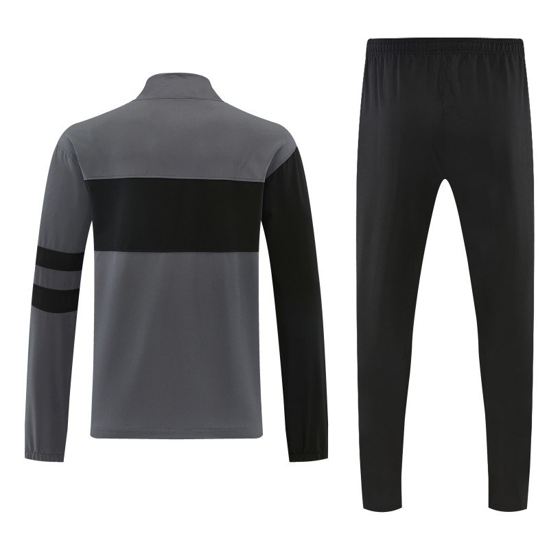 26/27 Inter Milan Grey & Black Full Zipper Jacket Tracksuit + Long Pants