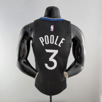 2020 POOLE#3 Warriors City Edition Black & Grey NBA Jersey