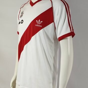 Retro 86/87 River Plate Home White Jersey