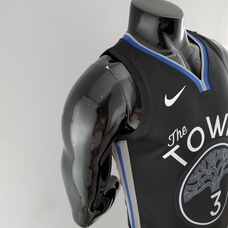 2020 POOLE#3 Warriors City Edition Black & Grey NBA Jersey