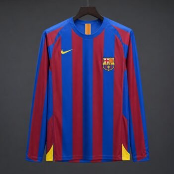 Retro 05/06 Barcelona Home Long Sleeve League Jersey