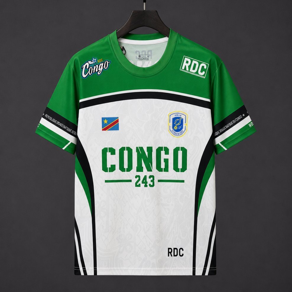 2026 DR Congo White with Green "CONGO 243" Special Edition Jersey