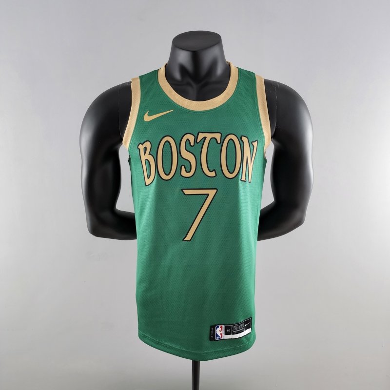 2020 BROWN#7 Boston Celtics City Edition Green NBA Jersey