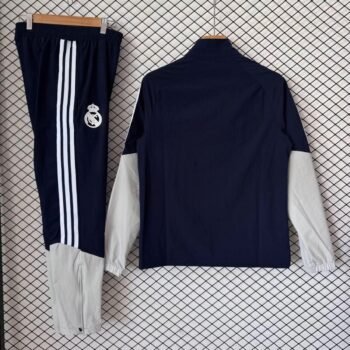 26/27 Real Madrid Navy Blue & Grey Training Tracksuit