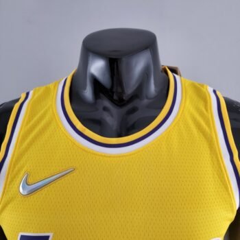 75th Anniversary IRVING #11 Los Angeles Lakers Yellow NBA Jersey