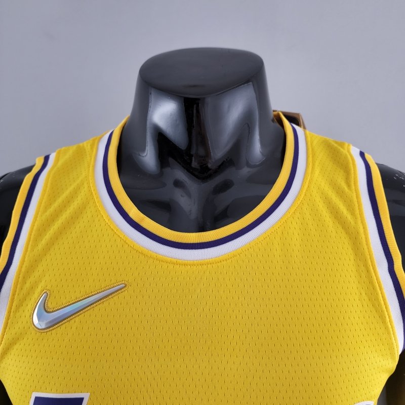75th Anniversary IRVING #11 Los Angeles Lakers Yellow NBA Jersey