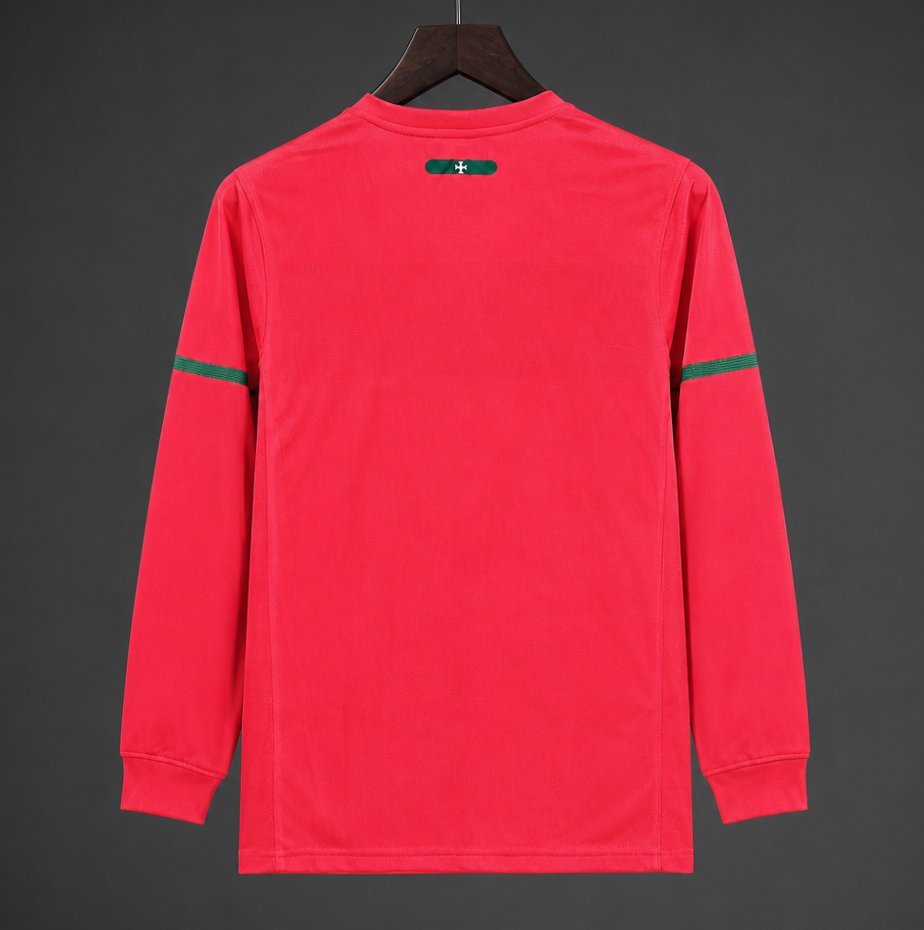 Retro 2010 Portugal Home Long Sleeve Jersey