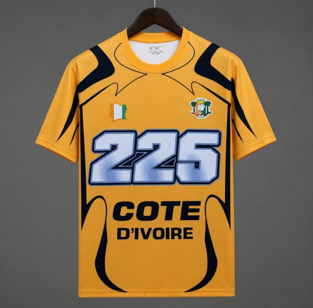 2026 Ivory Coast Côte d'Ivoire Yellow "225" Special Edition Jersey