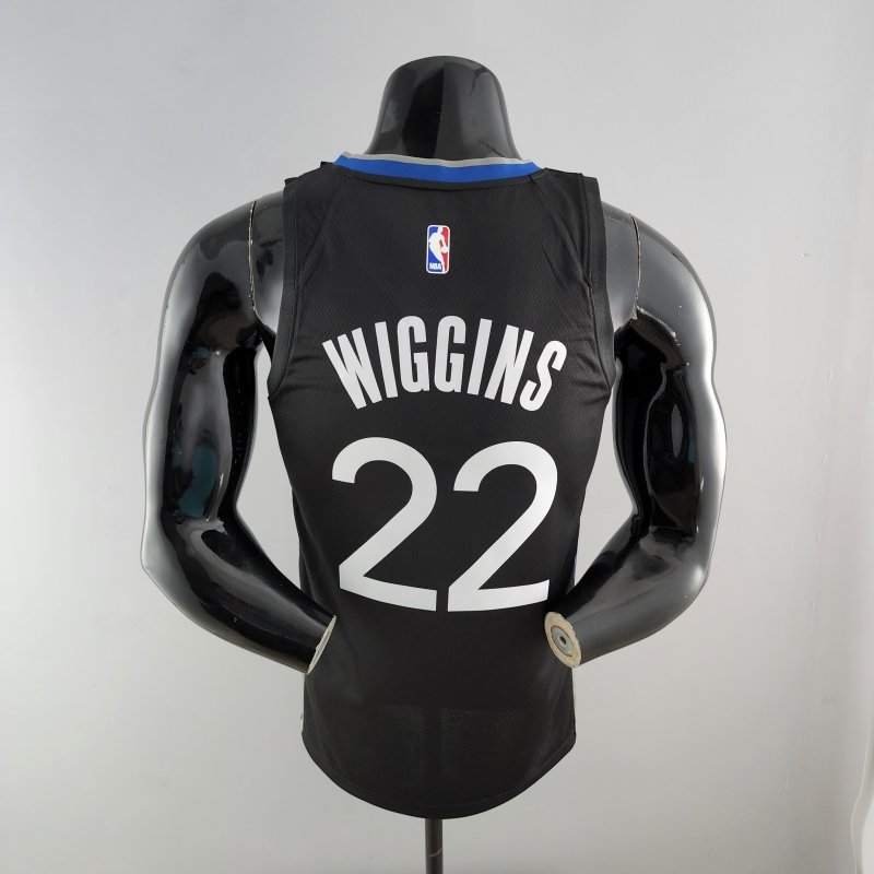 2020 WIGGINS #22 Warriors City Edition Black And Grey NBA Jersey