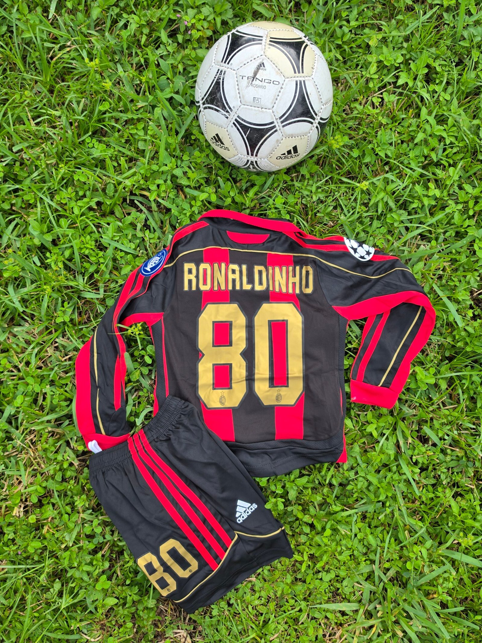 Kids Milan Home Retro 06/07 Long Sleeves - Image 3