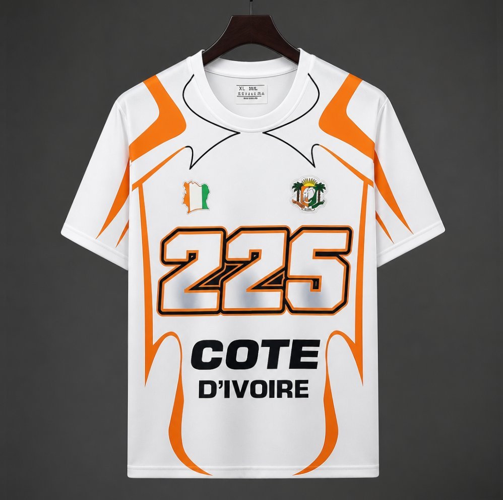 2026 Ivory Coast Côte d'Ivoire White "225" Special Edition Jersey