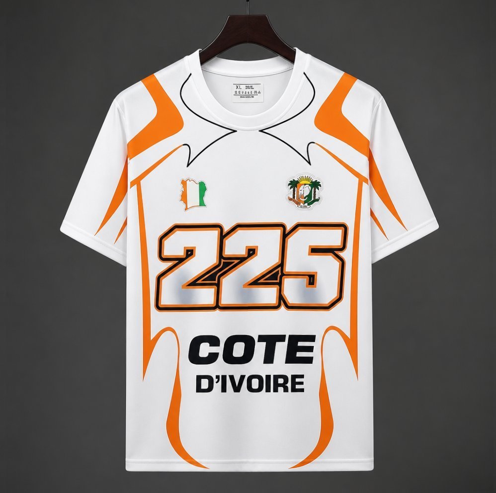 2026 Ivory Coast Côte d'Ivoire White "225" Special Edition Jersey