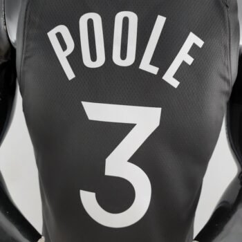 2020 POOLE#3 Warriors City Edition Black & Grey NBA Jersey