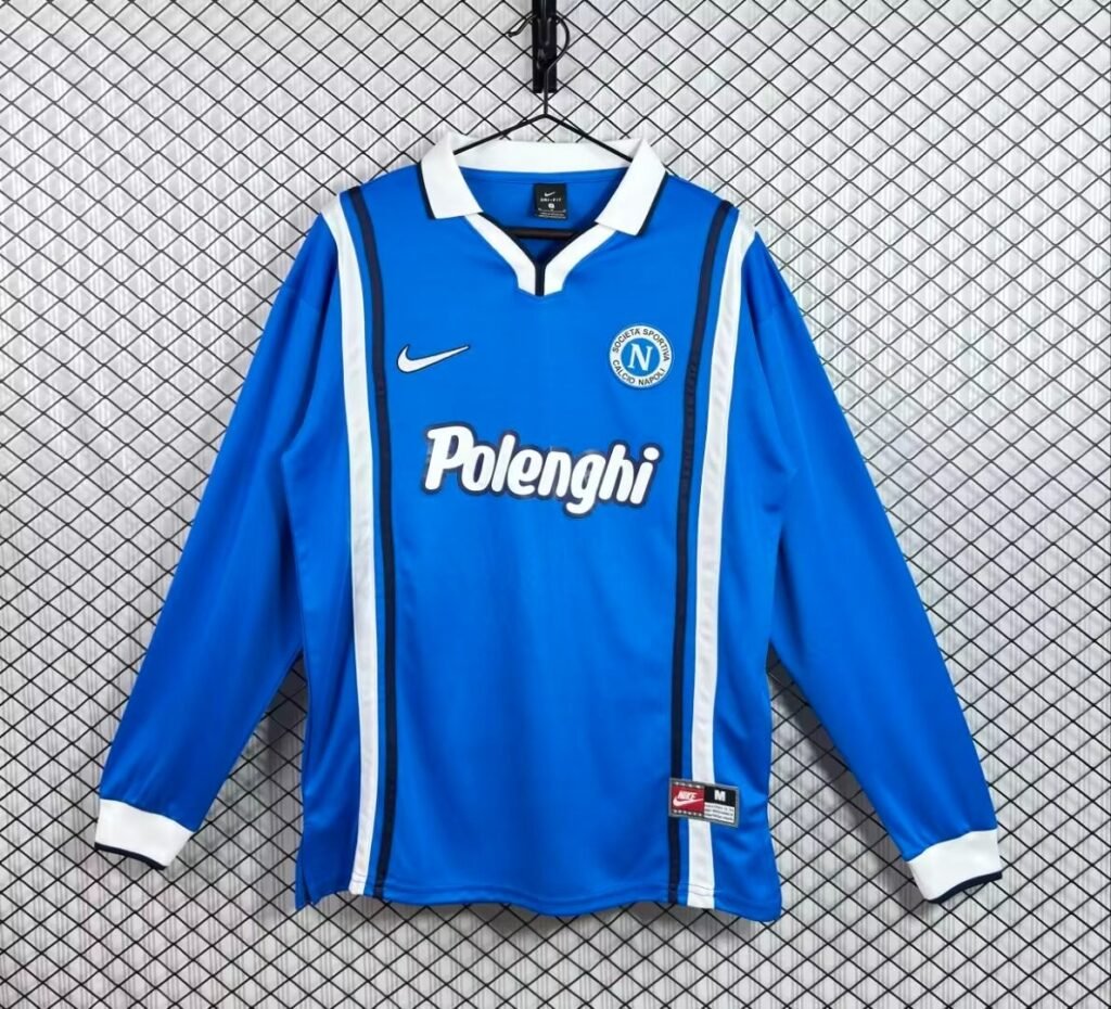 Retro 97/98 Napoli Home Long Sleeve Jersey