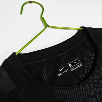 Retro 17/18 PSG/Paris Saint-Germain Black with Geometric Camo Pattern Third Long Sleeve Jersey