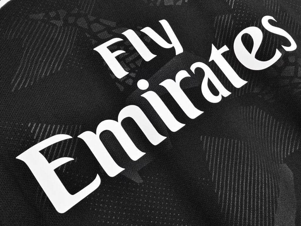 Retro 17/18 PSG/Paris Saint-Germain Black with Geometric Camo Pattern Third Long Sleeve Jersey