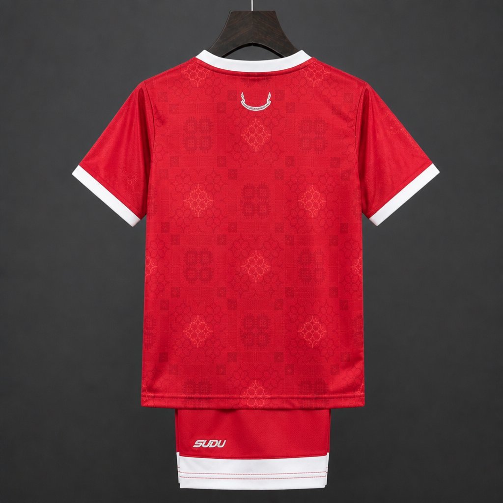 2026 Kids Wales National Team Red with Celtic Pattern Home Jersey