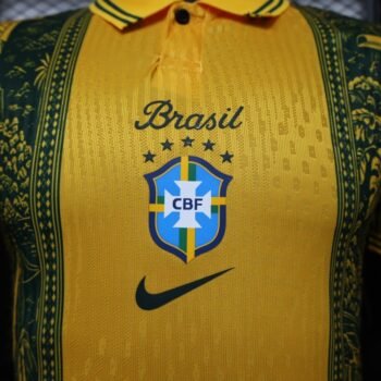 Player Version 2026 Brazil National Team Home Tropical Pattern Jersey