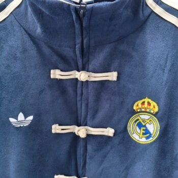 Retro 06/07 Real Madrid Navy Blue Chinese Button Jacket