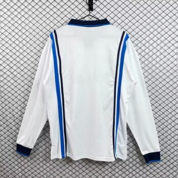 Retro 97/98 Napoli Away White Long Sleeve Jersey
