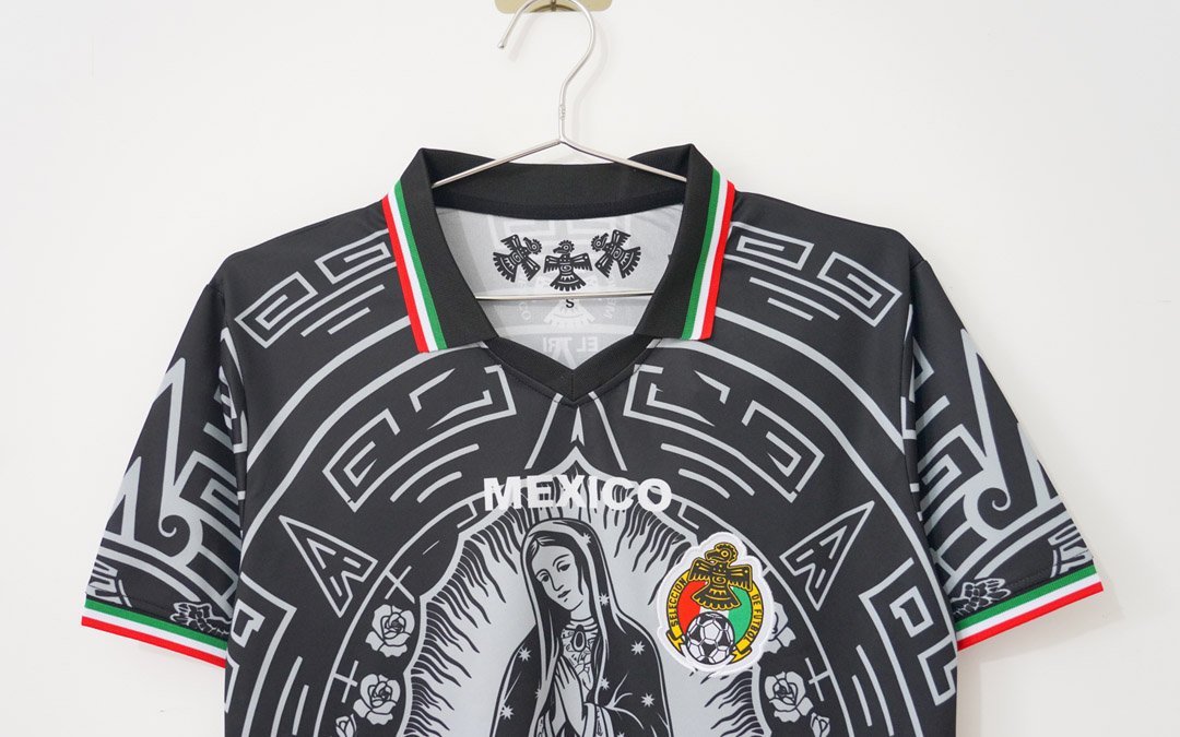 2026 Mexico Special Edition Black with Virgin of Guadalupe and Aztec Pattern Jersey