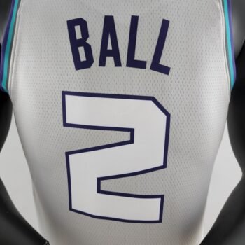 2019 Ball#2 Charlotte Hornets Grey NBA Jersey