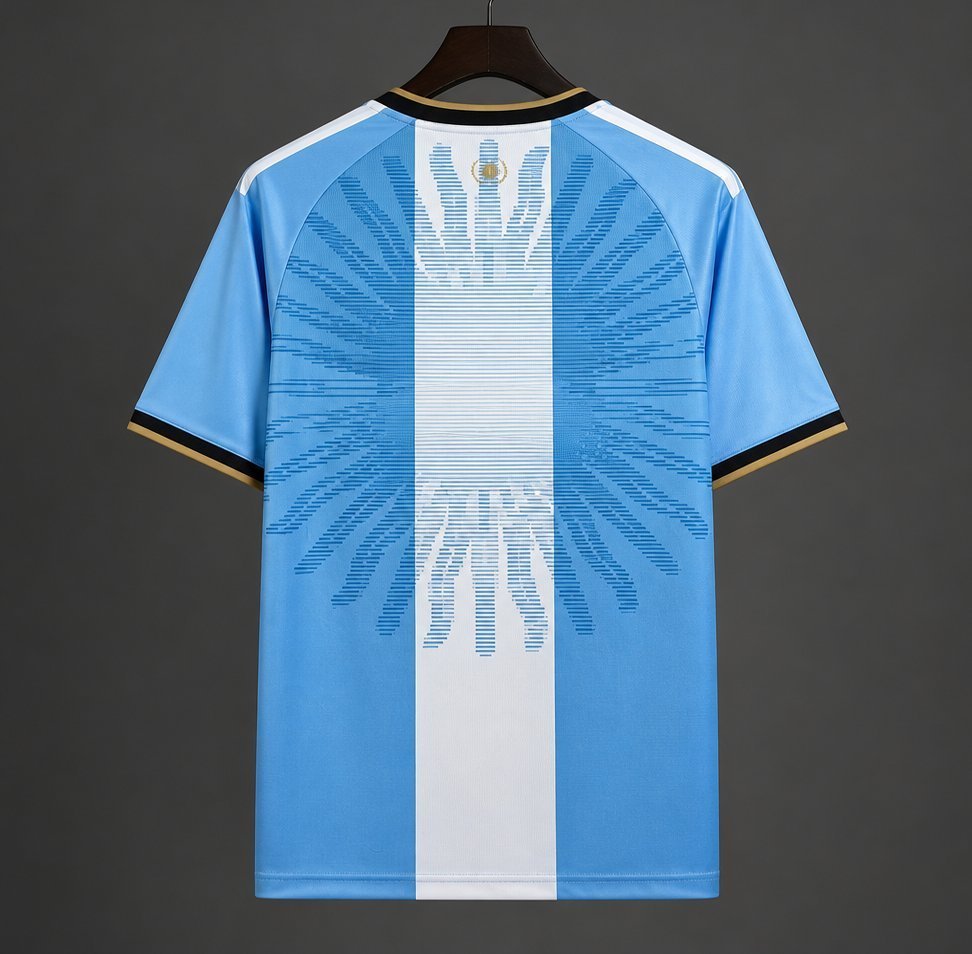 2026 Argentina x Messi Home Light Blue/White Jersey