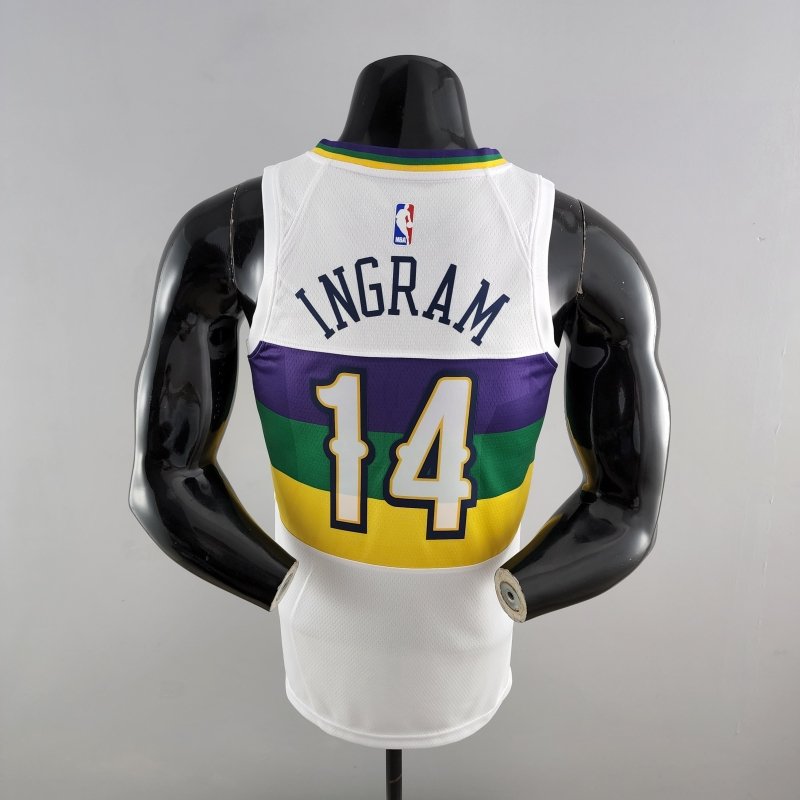 2018 New Orleans Pelicans INGRAM #14 Urban Edition White NBA Jersey
