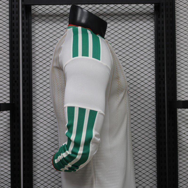 Player Version 2026 Algeria Away White Long Sleeve Jersey