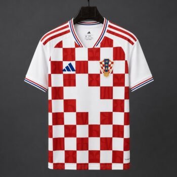 Player Version 2026 Croatia Home Red/White Checkered Jersey