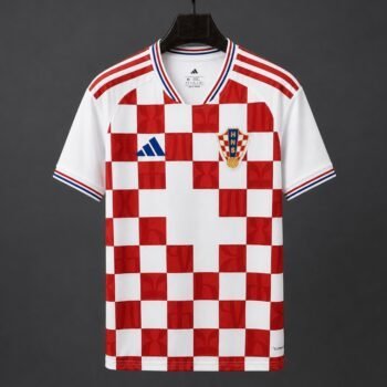 Player Version 2026 Croatia Home Red/White Checkered Jersey