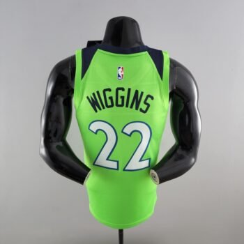 Minnesota Timberwolves Wiggins#22 Air Jordan NBA Jersey Blue