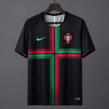 Retro 2018 Portugal Iconic Black Pre-Match Training Jersey