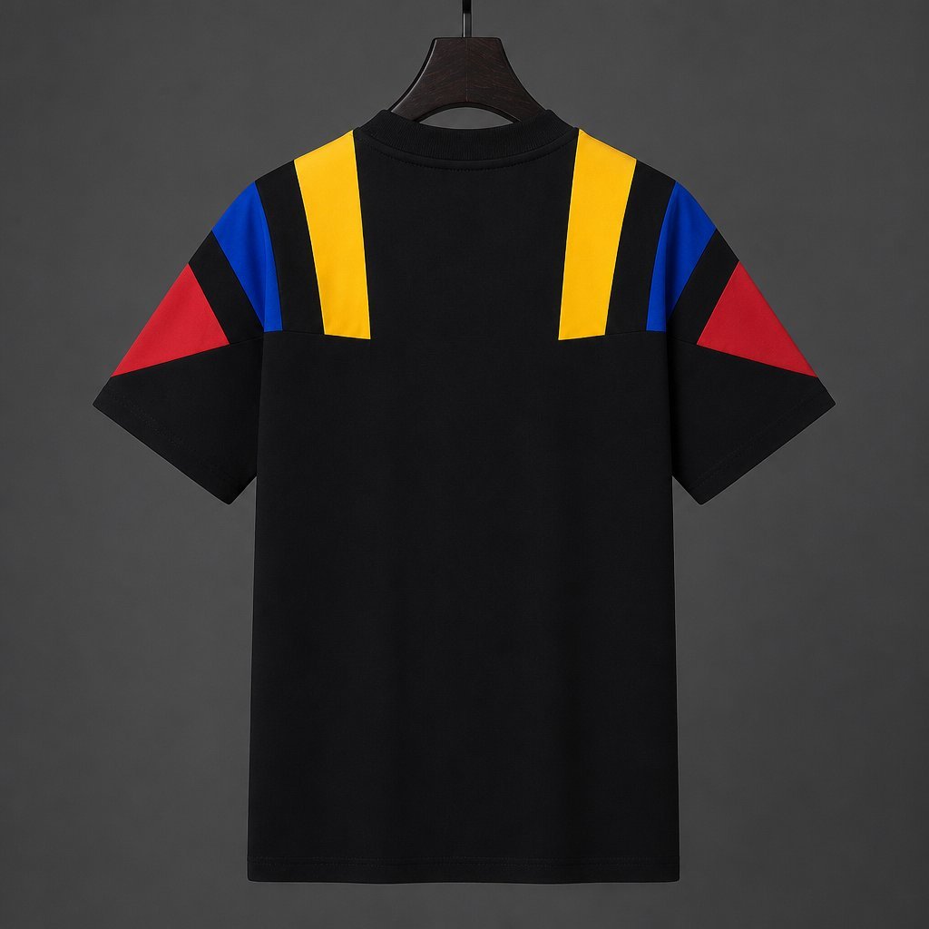2026 Colombia Black EQT Tricolor Casual Retro T-Shirt