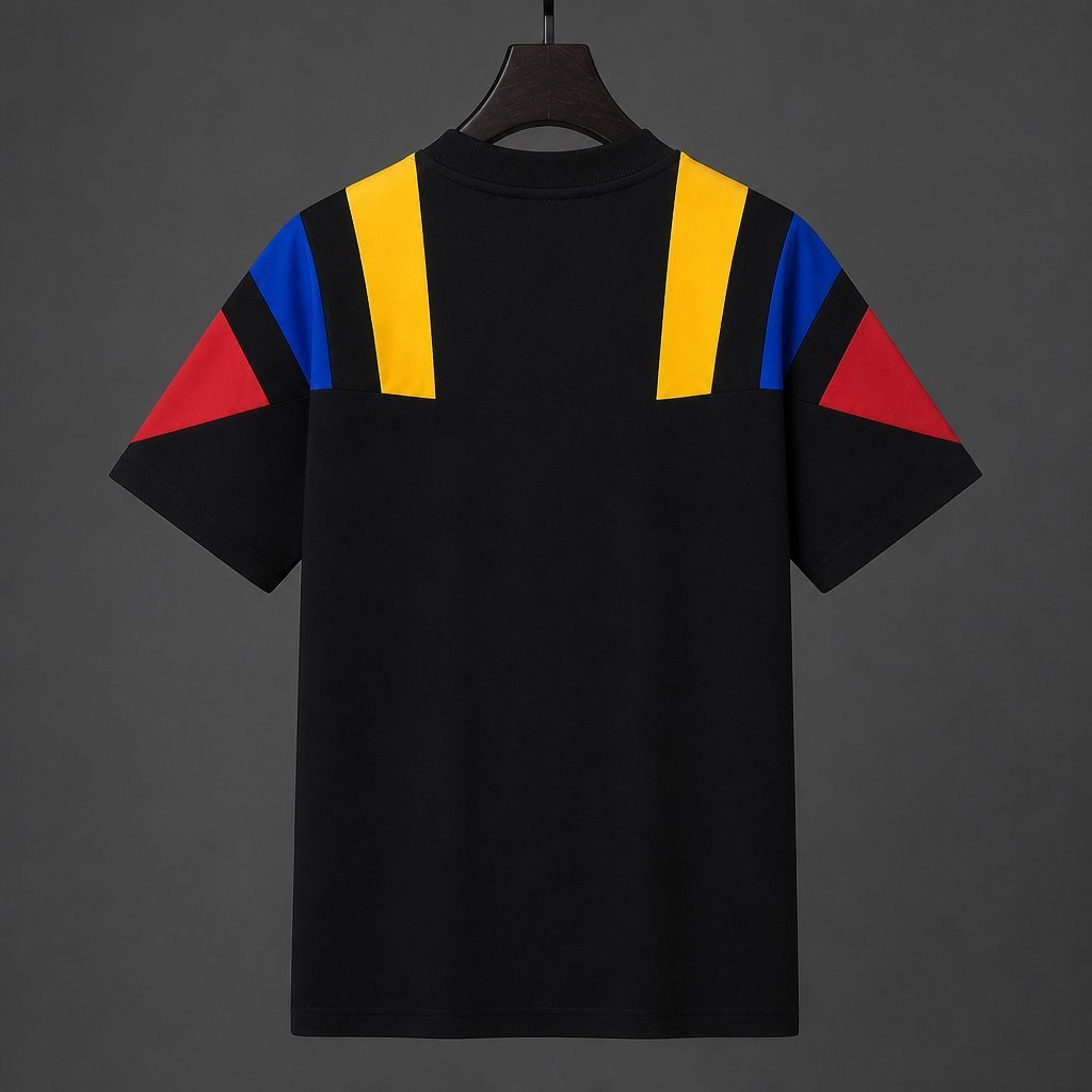 2026 Colombia Black EQT Tricolor Casual Retro T-Shirt