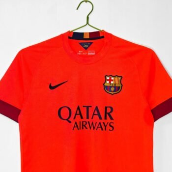 Retro 14/15 FC Barcelona Away Orange-Red Jersey