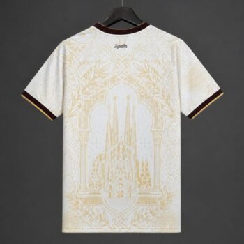 2026 Spain White Gold Literature Graphic Special Jersey