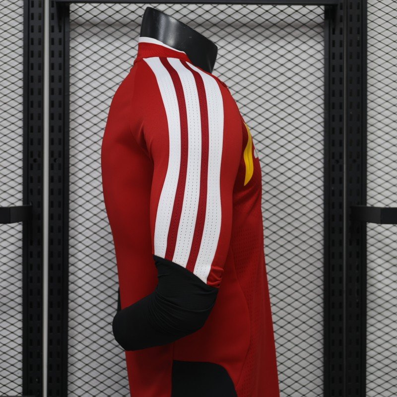 Player Version 2026 Germany Away Red Long Sleeve Jersey